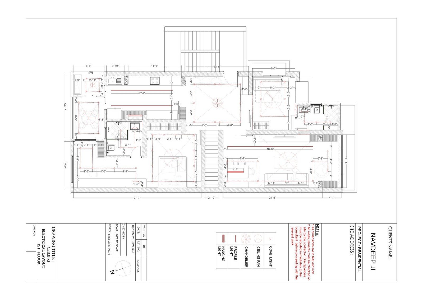 Architectural CAD floor plan with room layouts and dimensions